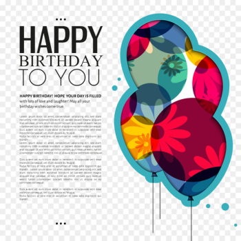Wedding invitation Birthday cake Greeting card Happy Birthday to You - Balloon Greeting plane 
