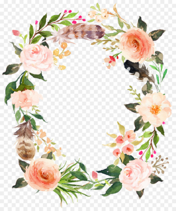 Wedding invitation Birthday Party Baby shower Bridal shower - Fresh pink flowers garland 