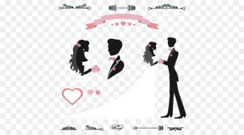Wedding invitation Bridegroom Illustration - Couple wedding couple 