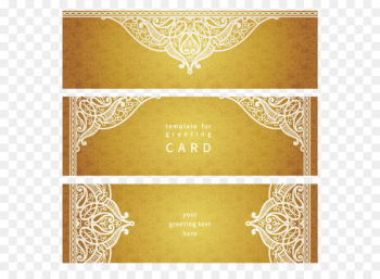 Wedding invitation Business card Visiting card Pattern - Ethnic pattern business cards 
