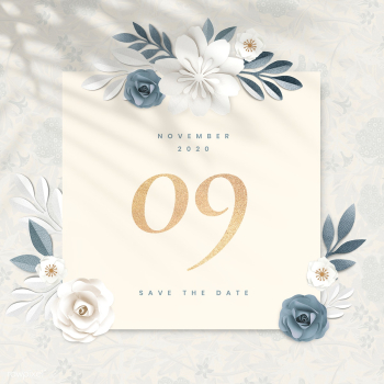 Wedding invitation card | Free stock psd mockup - 1201260