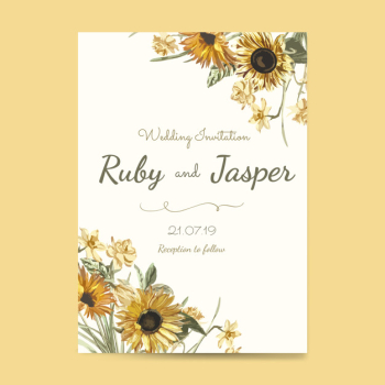 Wedding invitation card mockup vector Wedding invitation card mockup vector