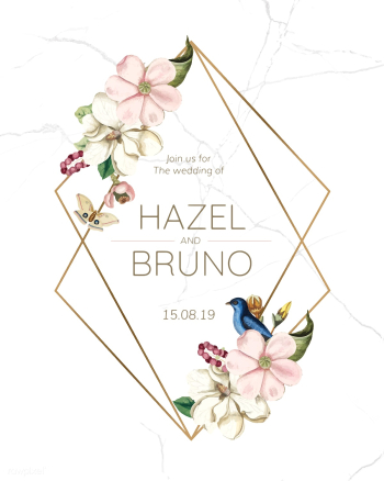 Wedding invitation card mockup vector | Free stock vector - 518703