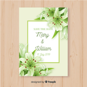 Wedding invitation card template Wedding invitation card template