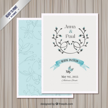 Wedding invitation card template Wedding invitation card template