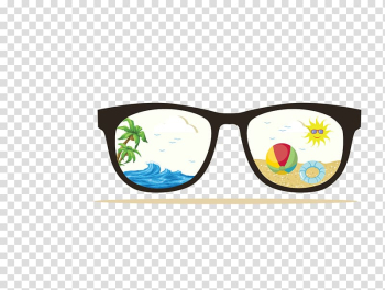 Wedding invitation Childrens party Beach Birthday, glasses transparent background PNG clipart