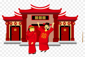 Wedding Invitation Chinese Marriage Double Happiness - Wedding Invitation Chinese Marriage Double Happiness