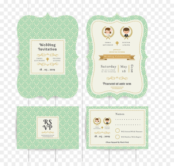 Wedding invitation Convite Clip art - Vector Wedding Invitations 