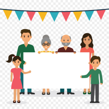 Wedding invitation Family Day Child Family reunion - Vector family 