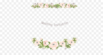 Wedding invitation Floral design Flower Wreath - Wedding decoration 
