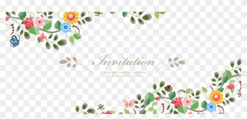 Wedding Invitation Flower Euclidean Vector - Flower Border For Wedding Wedding Invitation Flower Euclidean Vector - Flower Border For Wedding