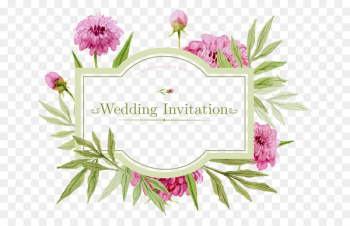 Wedding invitation Flower Greeting card - Flowers Wedding Invitations 