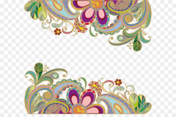 Wedding invitation Flower Vintage clothing Pattern - Traditional Flower 