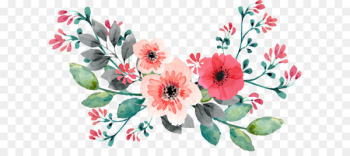 Wedding invitation Flower Watercolor painting - Red hand painted watercolor rose flower vine 