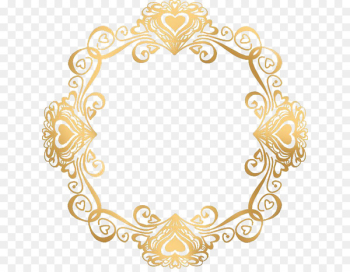 Wedding invitation Gold Picture frame - European gold border love 