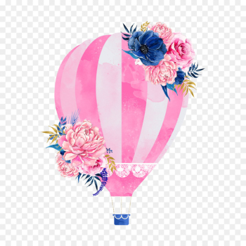 Wedding invitation Hot air balloon Clip art - Pink hot air balloon 