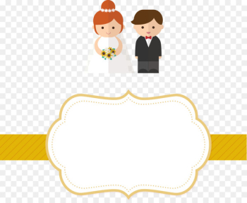 Wedding invitation Marriage Clip art - Vector Wedding invitation label 