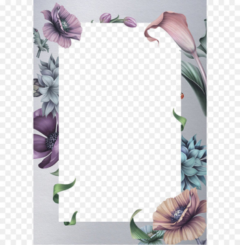 Wedding invitation Paper Idea - Beautiful flowers border Wedding invitation Paper Idea - Beautiful flowers border