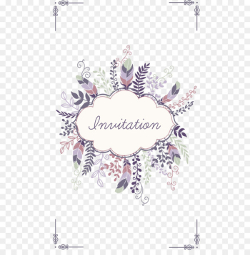 Wedding invitation Save the date Greeting card - Elegant wedding pattern 