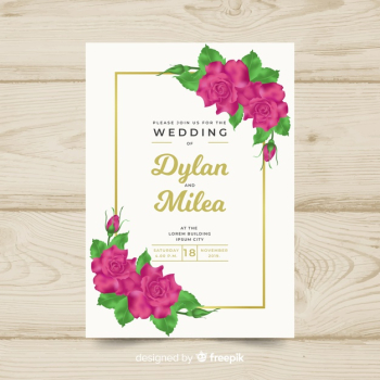 Wedding invitation template Wedding invitation template