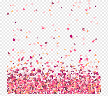 Wedding invitation Valentine's Day Heart Marriage, Valentine's Day love heartbreak confetti, hearts print background, love, wedding, valentines png