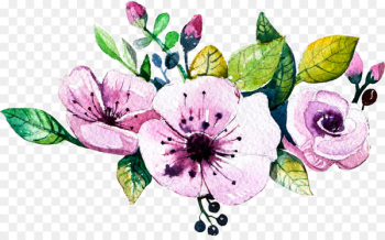 Wedding invitation Watercolour Flowers Watercolor painting Floral design - Watercolor flowers 