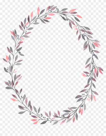 Wedding Invitation Wreath Watercolor Painting Flower - Pink Wreath Leaves Png Wedding Invitation Wreath Watercolor Painting Flower - Pink Wreath Leaves Png