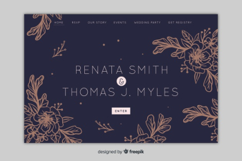 Wedding landing page Wedding landing page