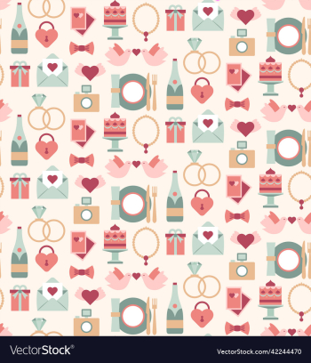 wedding love seamless pattern elements wedding love seamless pattern elements