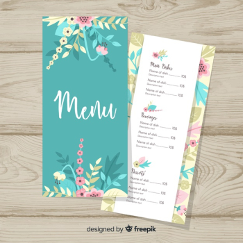 Wedding menu template Wedding menu template
