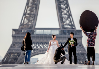 Wedding photo shoot in city of love. Wedding photo shoot in city of love.