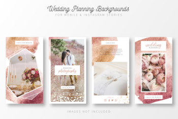 Wedding planning background for insta stories