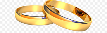 Wedding ring Engagement ring - Wedding golden rings PNG image 
