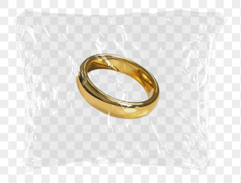 Wedding ring png plastic bag | Free PNG - rawpixel