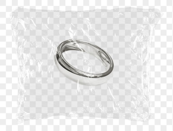 Wedding ring png plastic bag | Free PNG - rawpixel