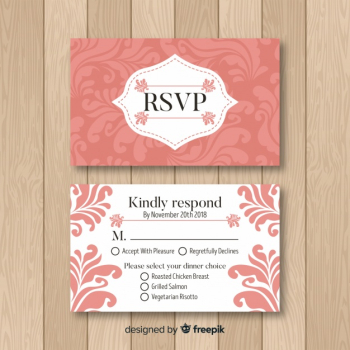 Wedding rsvp card Wedding rsvp card