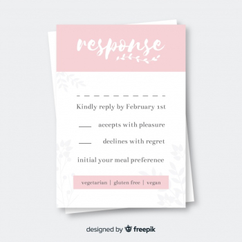 Wedding rsvp card Wedding rsvp card