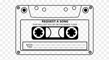 Wedding Song Request Clip Art - Cassette Tape Clip Art