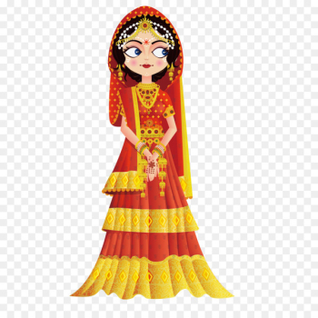 Weddings in India Wedding invitation Bride Clip art - Vector India Clothing 