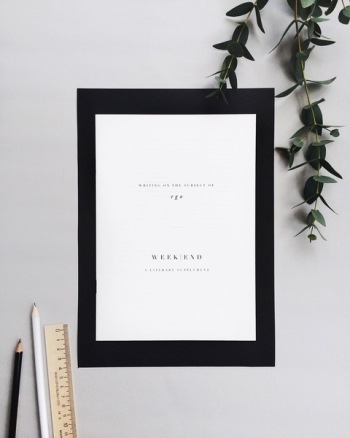 Weekend Book on Table Weekend Book on Table