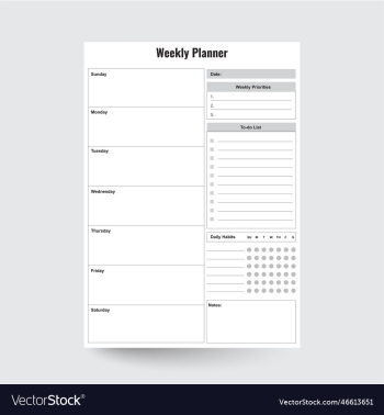 weekly planner weekly planner