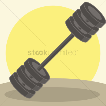 Weighted barbell Weighted barbell