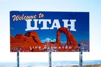 Welcome to Utah signage Welcome to Utah signage