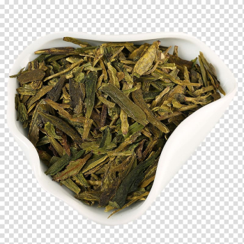 West Lake Longjing tea Green tea Xinyang Maojian tea, Creative bowl in the West Lake Longjing tea leaves transparent background PNG clipart