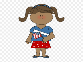 Western Clip Art - Patriotic Girl Embroidery Design Western Clip Art - Patriotic Girl Embroidery Design