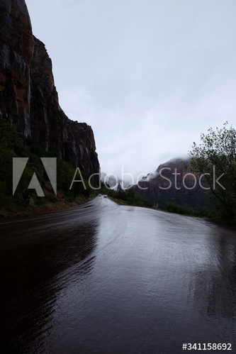 Wet countryside road Wet countryside road
