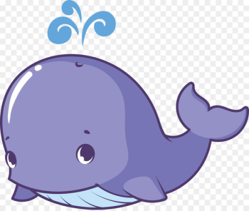 Whale Cartoon Illustration - Vector cartoon whale Whale Cartoon Illustration - Vector cartoon whale