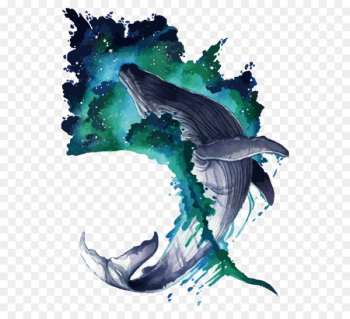 Whale Watercolor painting Illustration - Vector whale Whale Watercolor painting Illustration - Vector whale