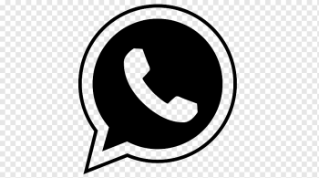 WhatsApp iPhone, whatsapp, logo, monochrome, black png