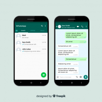 Whatsapp screen template Free Vector Whatsapp screen template Free Vector